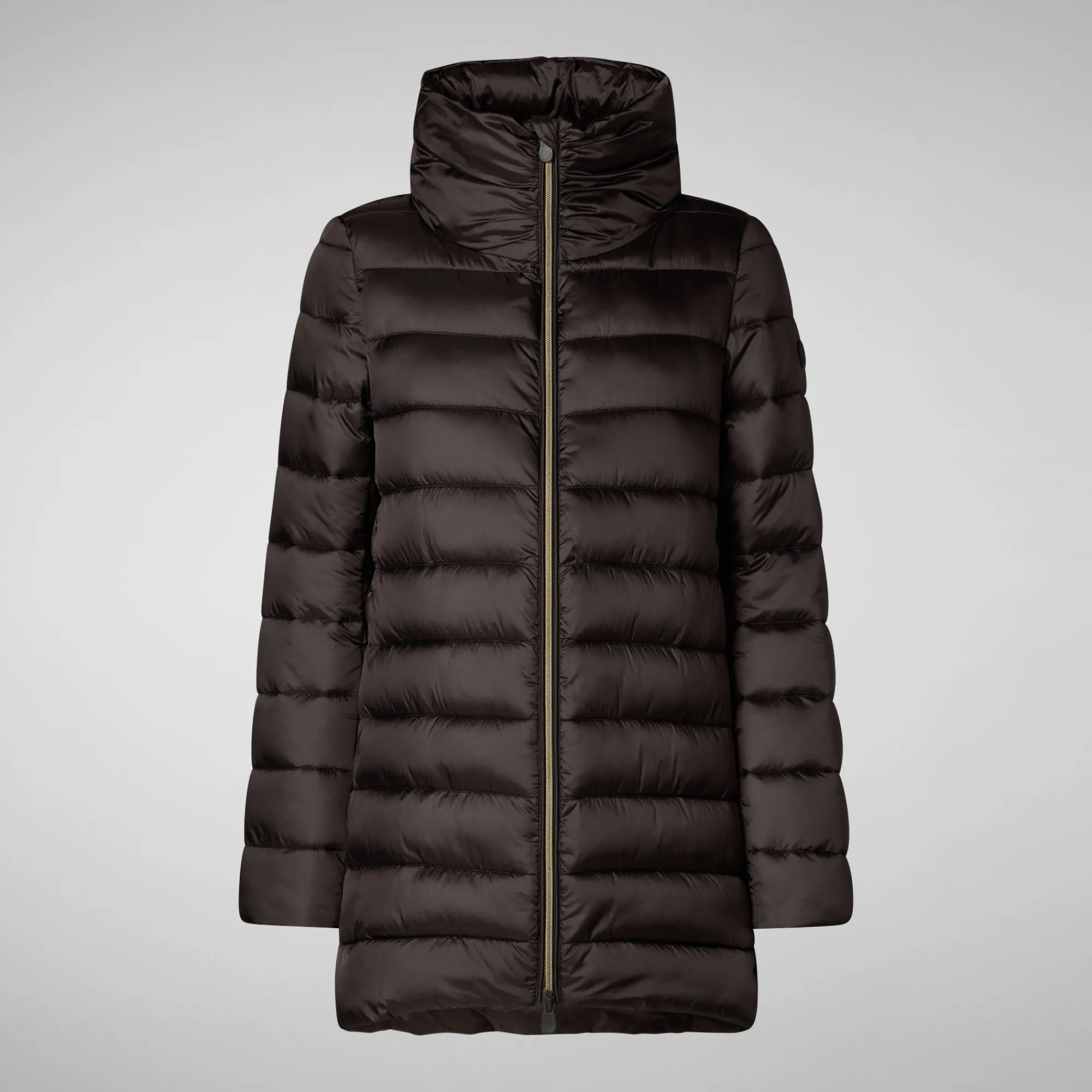 Save The Duck Animal-Free Steppjacken>Damen Regenmantel Lydia In Braunschwarz
