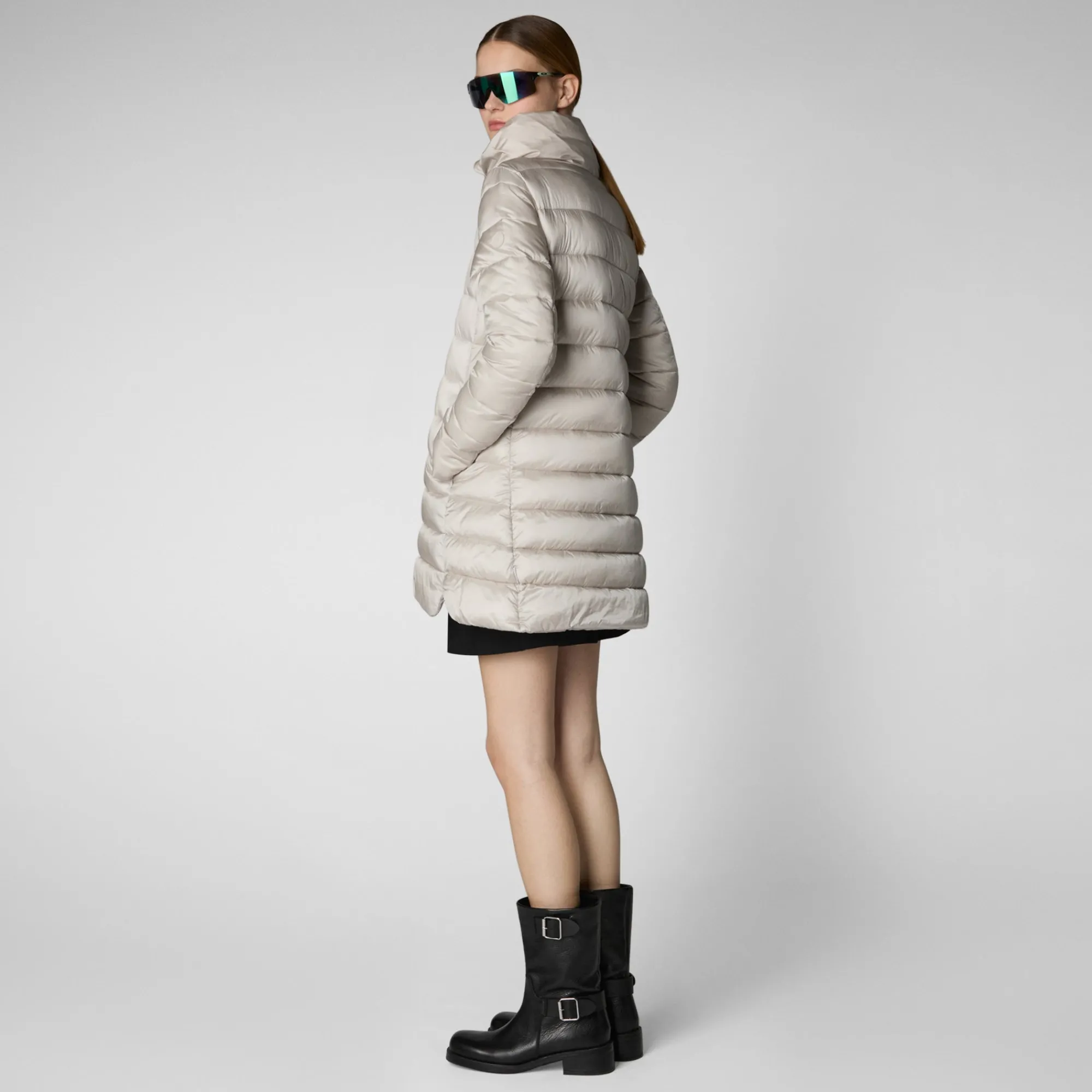 Save The Duck Animal-Free Steppjacken>Damen Regenmantel Lydia In Rainy Beige Hellbeige