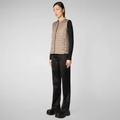 Save The Duck Westen>Damen Steppweste Aria In Perlgrau