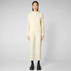 Save The Duck T-Shirts & Sweatshirts>Damen Sweatshirt Pear In Vanille