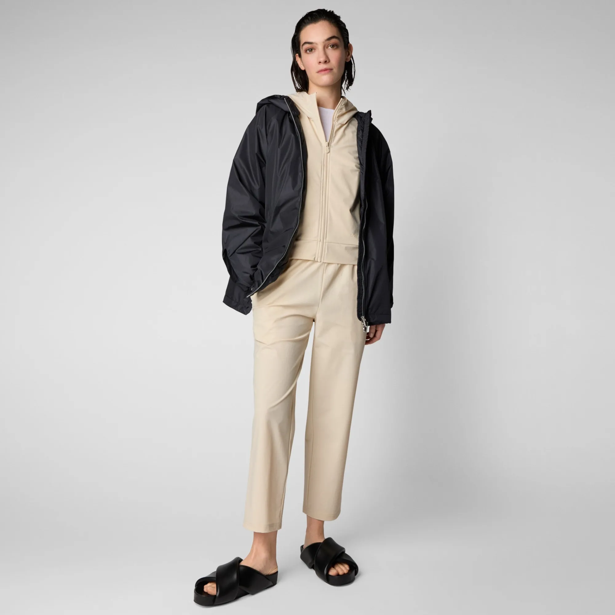 Save The Duck T-Shirts & Sweatshirts>Damen Sweatshirt Pear In Cremebeige