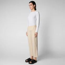Save The Duck Hosen>Damenhose Milan In Cremebeige
