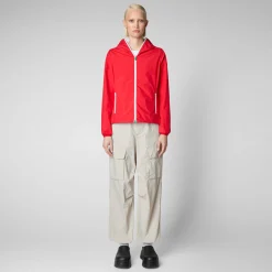 Save The Duck Jacken>Damenjacke Hope In Flammenrot