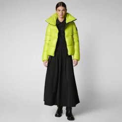 Save The Duck Animal-Free Steppjacken>Damen-steppjacke Isla In Lichen Green Limettengrün