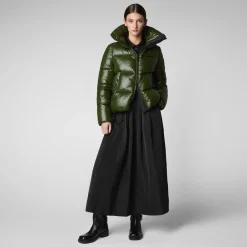 Save The Duck Animal-Free Steppjacken>Damen-steppjacke Isla In Tannengrün