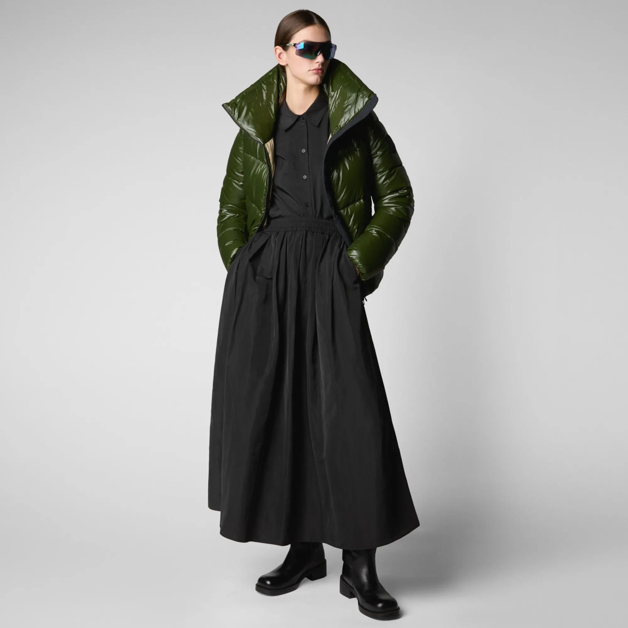 Save The Duck Animal-Free Steppjacken>Damen-steppjacke Isla In Tannengrün