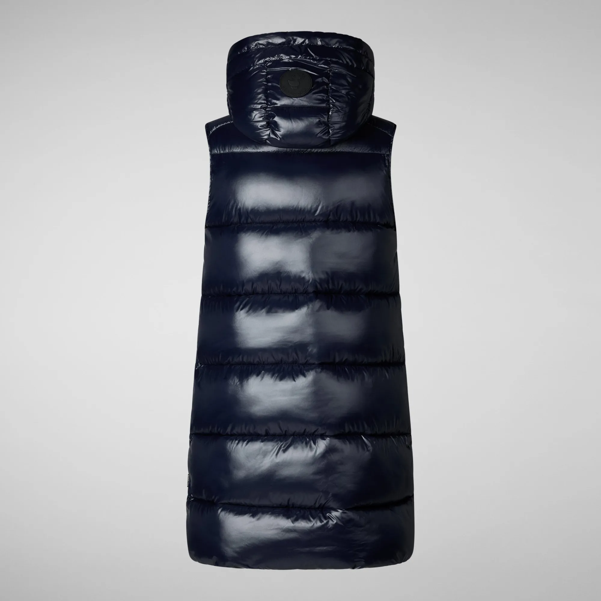 Save The Duck Westen>Damen-steppweste Iria Mit Kapuze In Blauschwarz