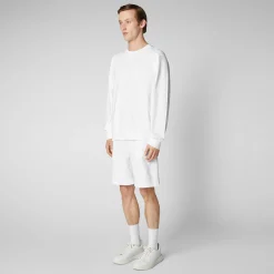 Save The Duck T-Shirts & Sweatshirts>Herren Sweatshirt Silas In Weiss