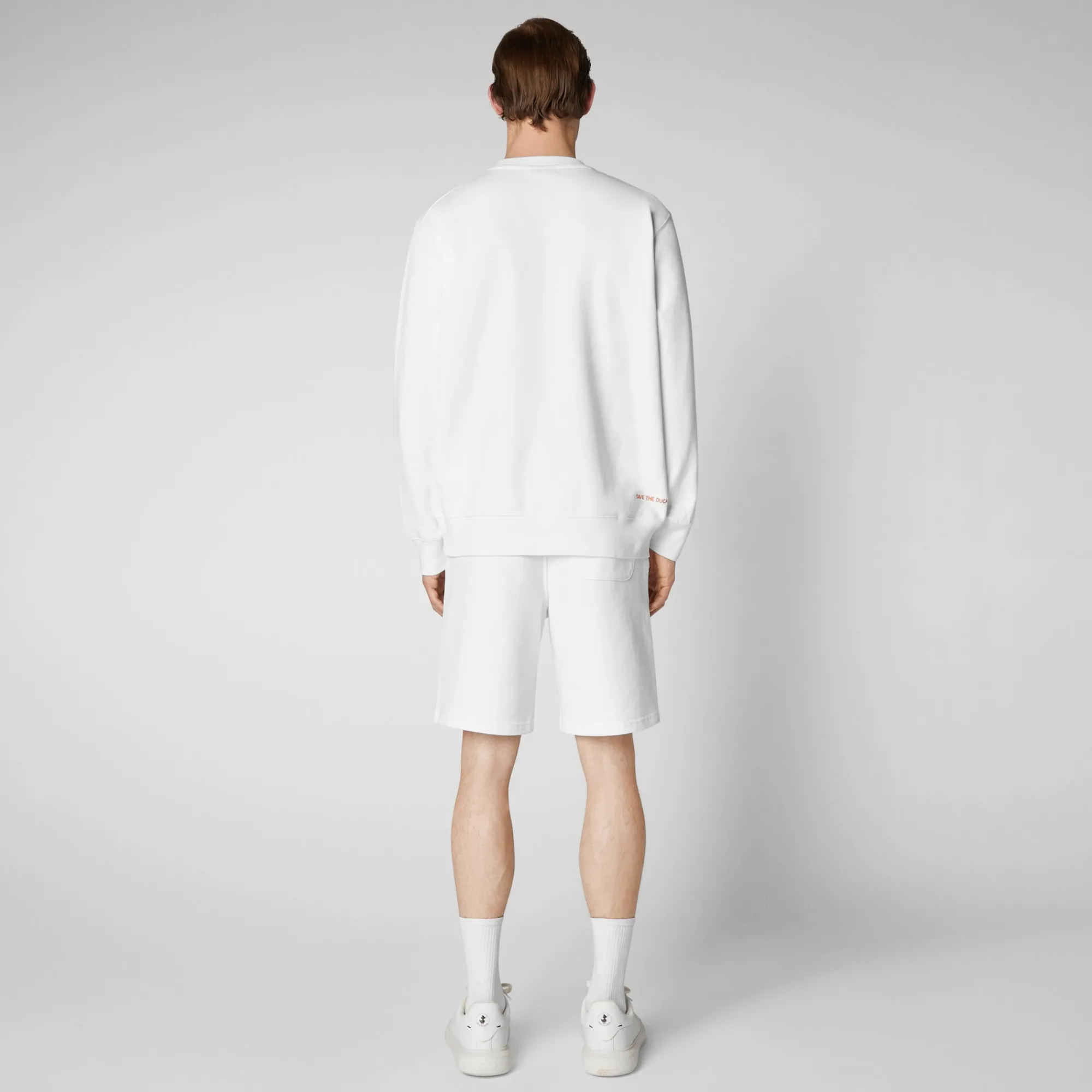 Save The Duck T-Shirts & Sweatshirts>Herren Sweatshirt Silas In Weiss