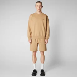 Save The Duck T-Shirts & Sweatshirts>Herren Sweatshirt Silas Inj Biscuit beige
