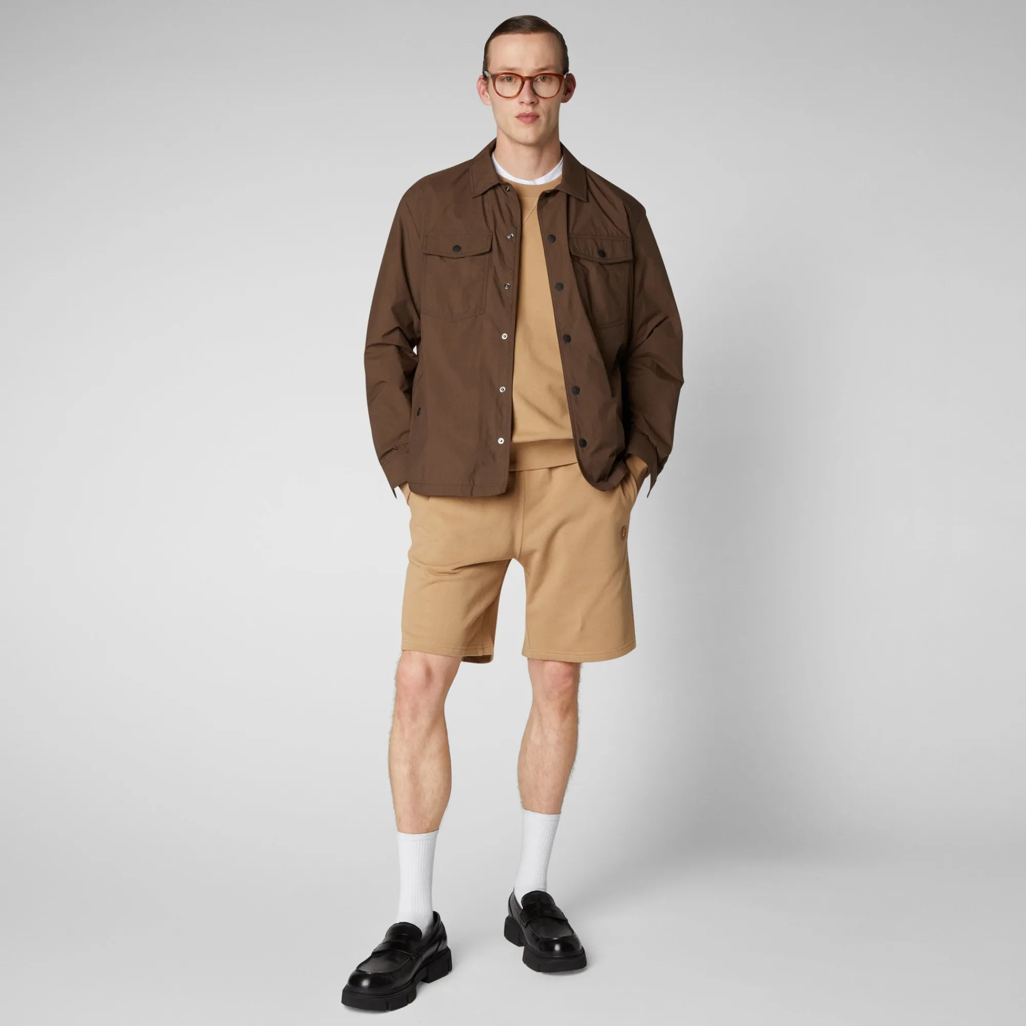 Save The Duck T-Shirts & Sweatshirts>Herren Sweatshirt Silas Inj Biscuit beige