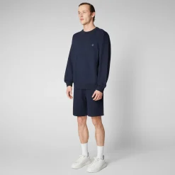 Save The Duck T-Shirts & Sweatshirts>Herren Sweatshirt Silas In Marineblau