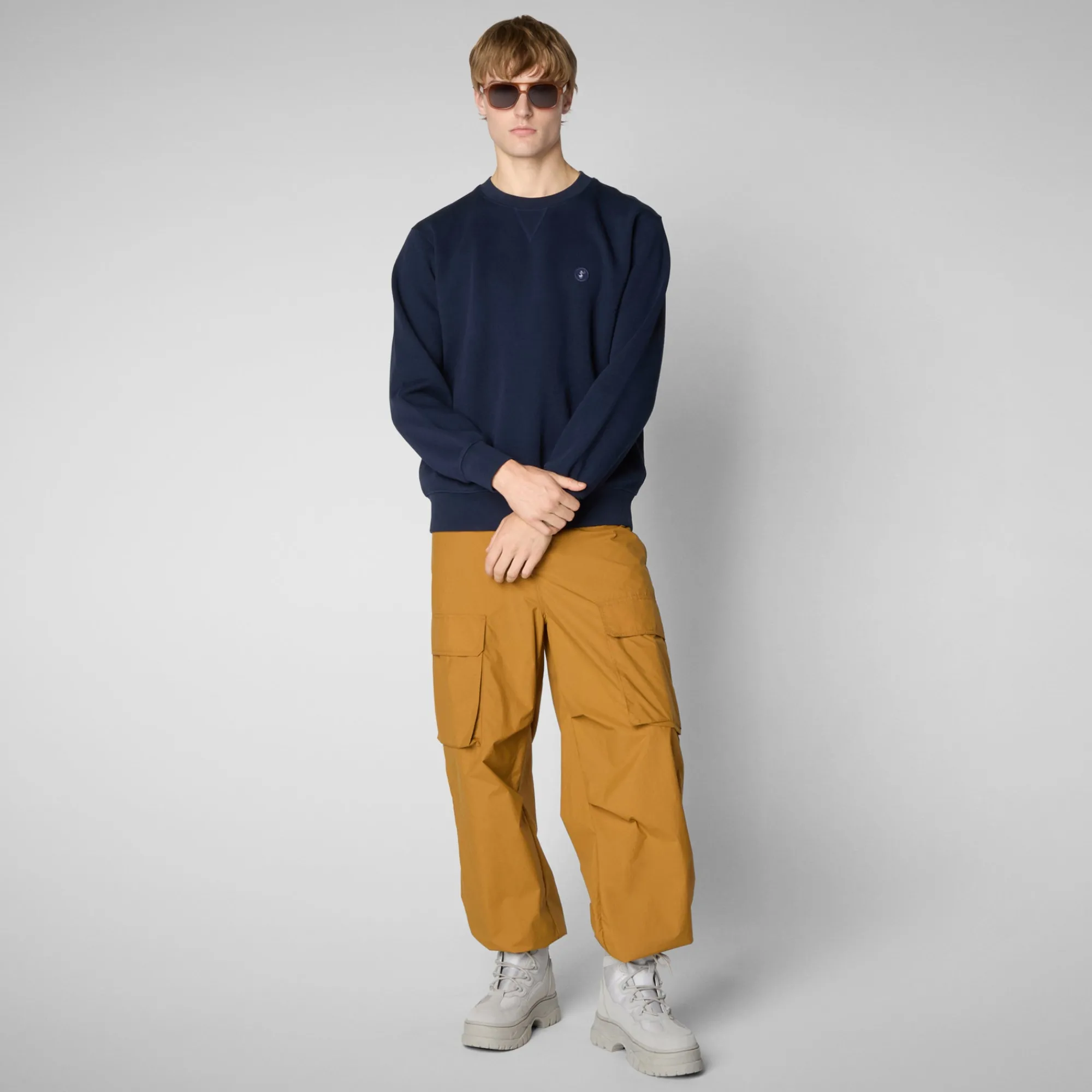 Save The Duck T-Shirts & Sweatshirts>Herren Sweatshirt Uren In Marineblau