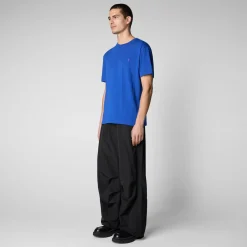 Save The Duck T-Shirts & Sweatshirts>Herren T-shirt Adelmar In Kräftiges Blau