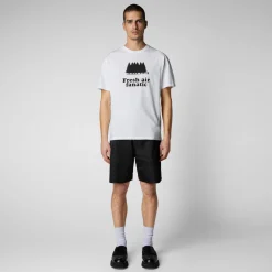 Save The Duck T-Shirts & Sweatshirts>Herren T-shirt Liraz In Weiss