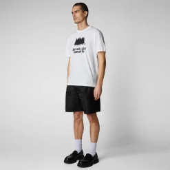 Save The Duck T-Shirts & Sweatshirts>Herren T-shirt Liraz In Weiss