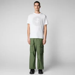 Save The Duck T-Shirts & Sweatshirts>Herren T-shirt Pepo In Weiss
