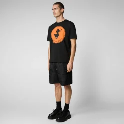 Save The Duck T-Shirts & Sweatshirts>Herren T-shirt Sabik In Schwarz