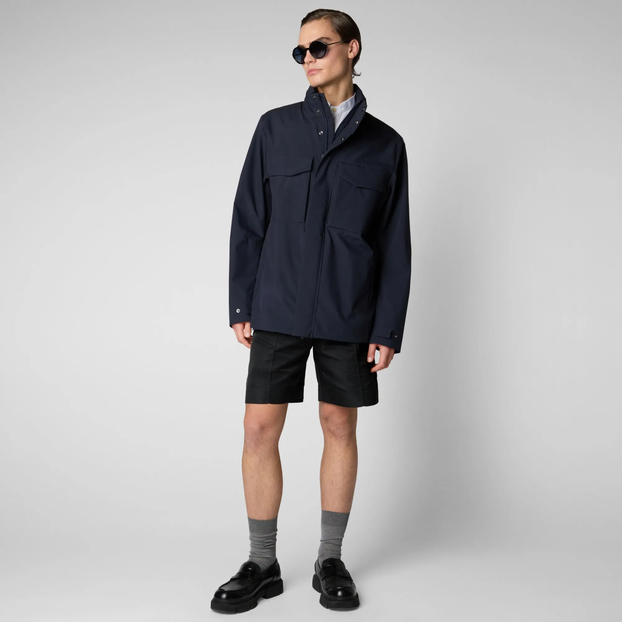 Save The Duck Jacken>Herrenjacke Irving In Blauschwarz