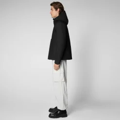 Save The Duck Jacken>Herren-Parka Sabal Mit Kapuze In Schwarz