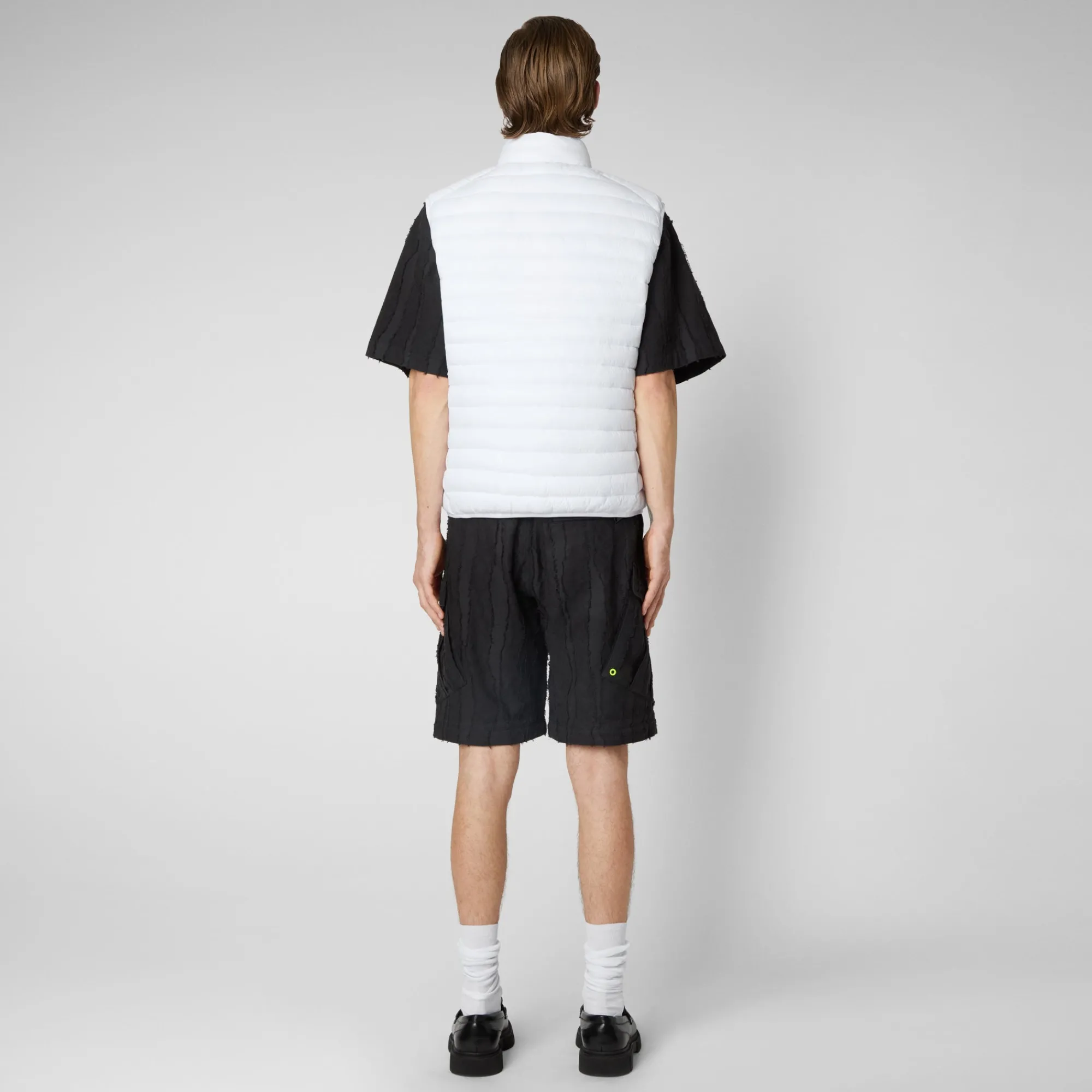 Save The Duck Westen>Herren-steppweste Adam In Weiss