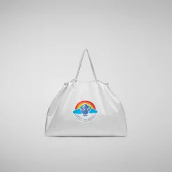 Save The Duck Accessories|Accessories>Unisex Shopper Bag Lake In White Weiss