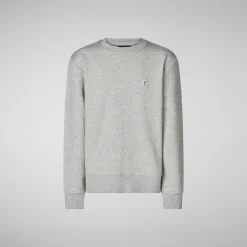 Save The Duck Shirts & Sweatshirts|T-Shirts & Sweatshirts>Unisex-Kinder Sweatshirt Dano In Hellgrau meliert