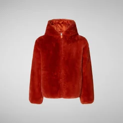 Save The Duck Animal-Free Steppjacken>Wendbare Mädchenjacke Mit Kapuze Chloe In Ahornorange Ahorn orange