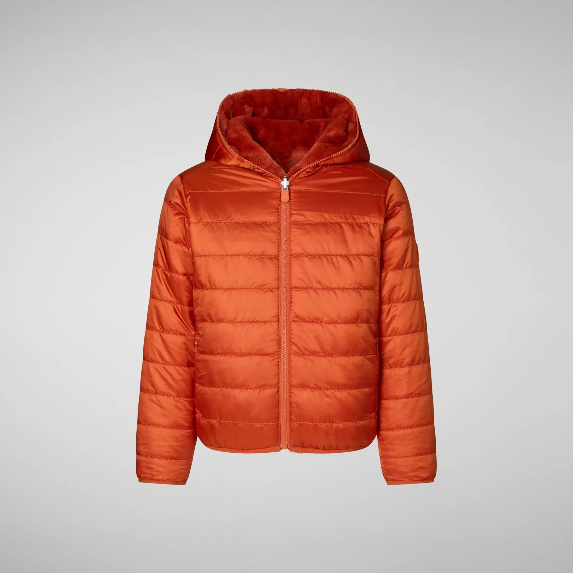 Save The Duck Animal-Free Steppjacken>Wendbare Mädchenjacke Mit Kapuze Chloe In Ahornorange Ahorn orange