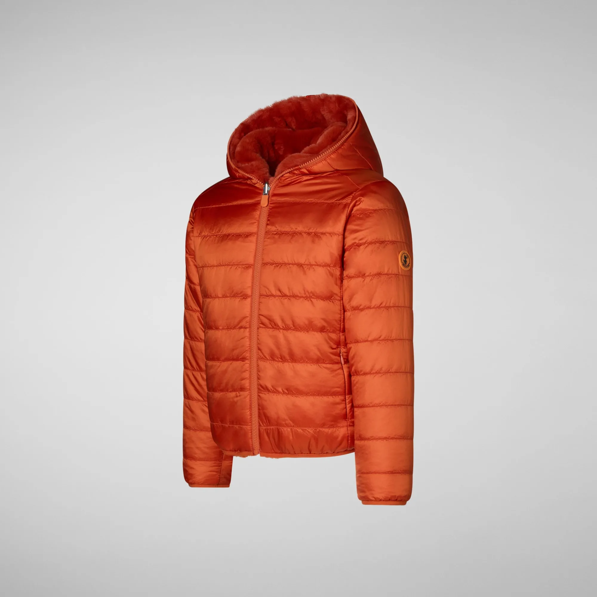 Save The Duck Animal-Free Steppjacken>Wendbare Mädchenjacke Mit Kapuze Chloe In Ahornorange Ahorn orange